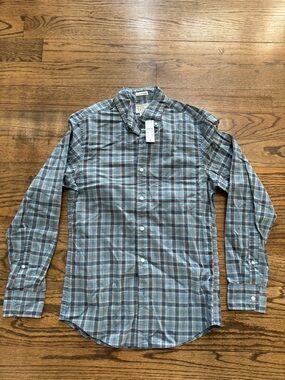J.Crew Secret Wash Plaid Shirt Women’s XS Slim Untucked Button Down NWT